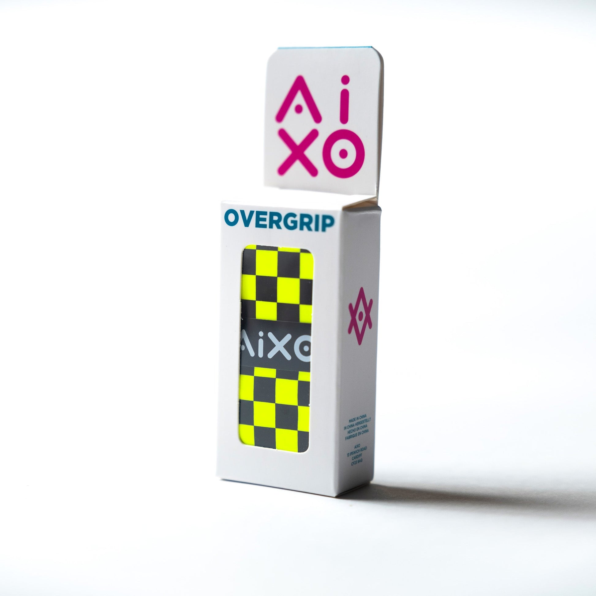 Aixo Checker Dry Overgrip Black & Yellow - Ravar