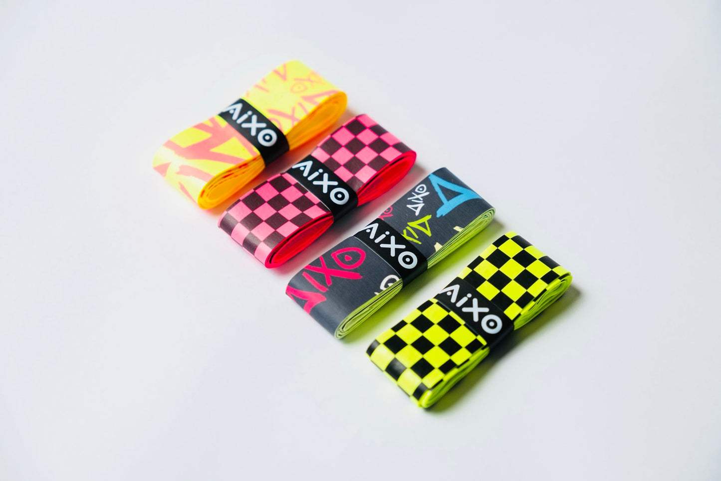Aixo Checker Dry Overgrip Black & Yellow - Ravar