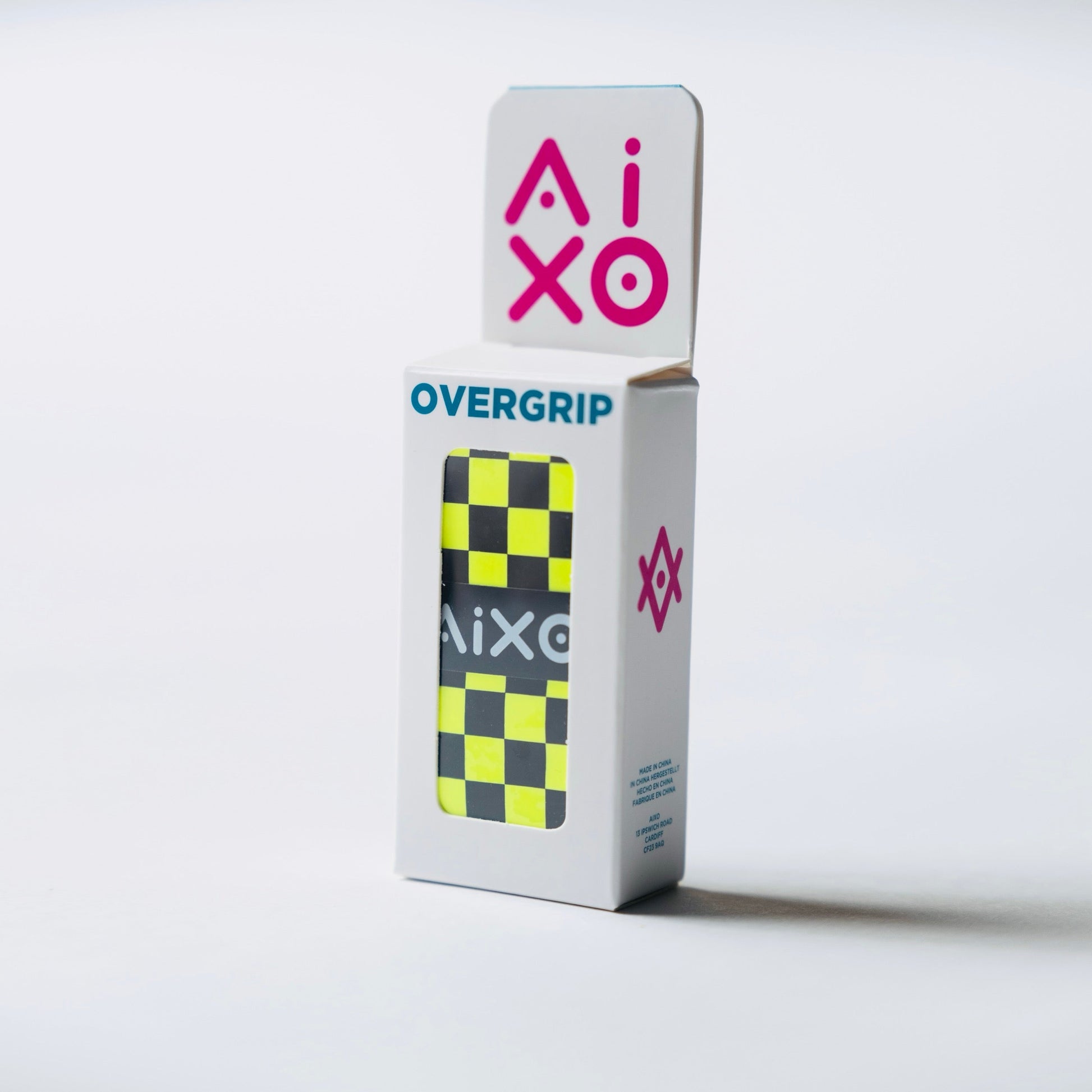 Aixo Checker Dry Overgrip Black & Yellow - Ravar