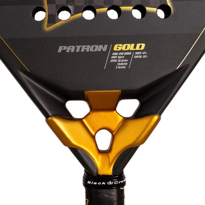 Black Crown Patron Gold Padel Racket - Ravar
