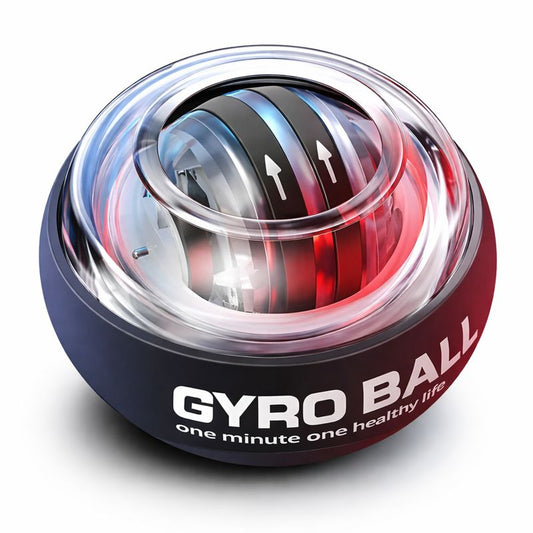 100KG Gyro Power Ball Hand Exerciser – Motion-Powered Grip Trainer with LED - Ravar