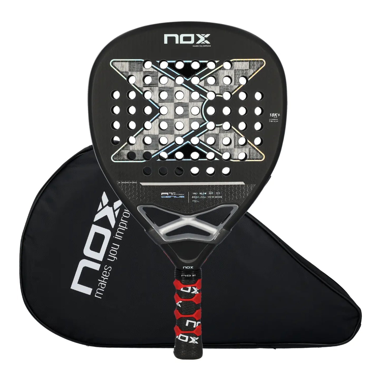 Nox AT Genius Attack 18K Padel Racket - Ravar