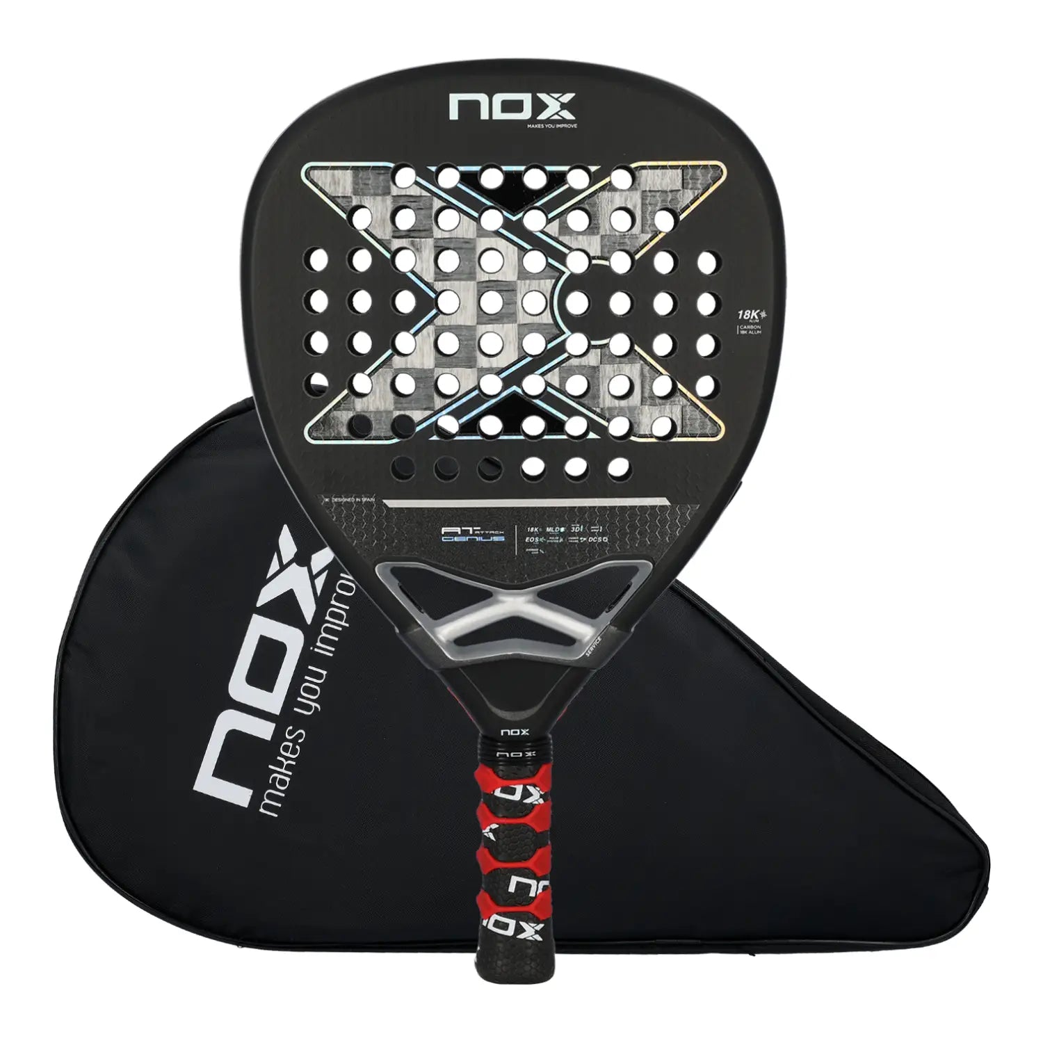 Nox AT Genius Attack 18K Padel Racket - Ravar