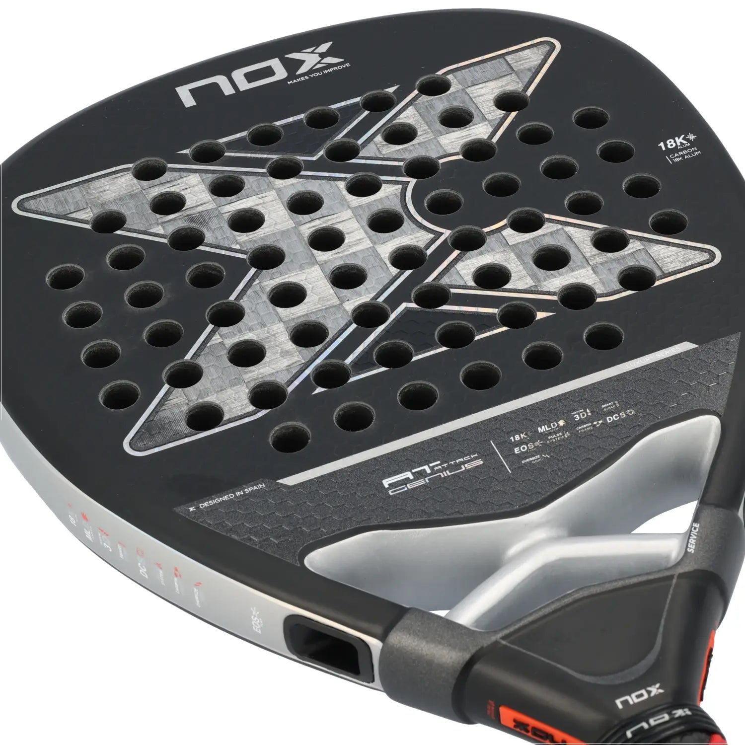Nox AT Genius Attack 18K Padel Racket - Ravar