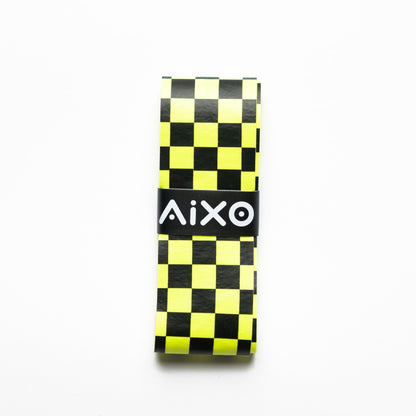 Aixo Checker Dry Overgrip Black & Yellow - Ravar