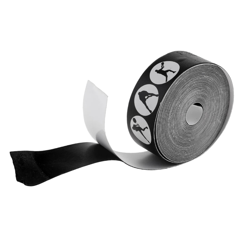 5M Racket Head Protection Tape – Universal PU Guard Strip for Tennis, Badminton & Squash Rackets (Black/White) - Ravar