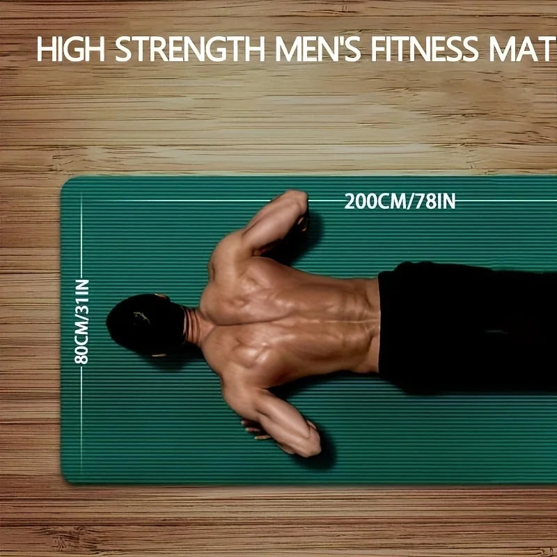 15/20mm Thick NBR Yoga Mat Moisture-proof Outdoor Non-Slip Durable Camping Picnic Mat 200x80cm Exercise Gym Fitness Workout - Ravar