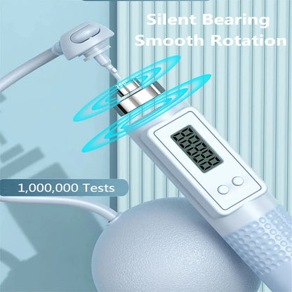 Weight Loss Jump Rope Intelligent Counting Crossfit Adjustable Cordless Skipping Rope Fitness Non-slip Handle Jump Professional - Ravar