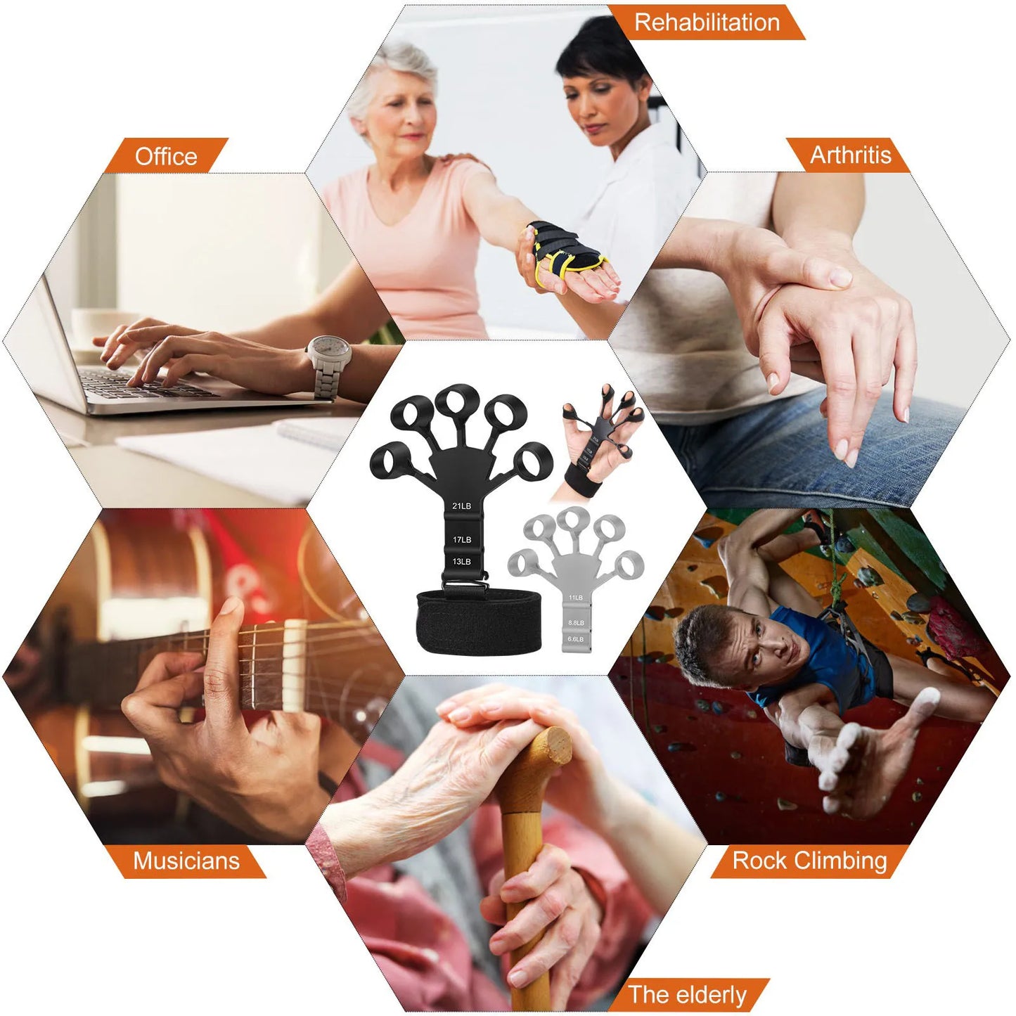 Grip Strength Trainer – Finger & Hand Exerciser for Strength & Flexibility - Ravar