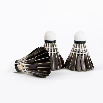 Duck Feather Badminton Shuttlecocks – Durable, High-Speed Birdies for Training & Competitive Play (3/6/12 Pack) - Ravar