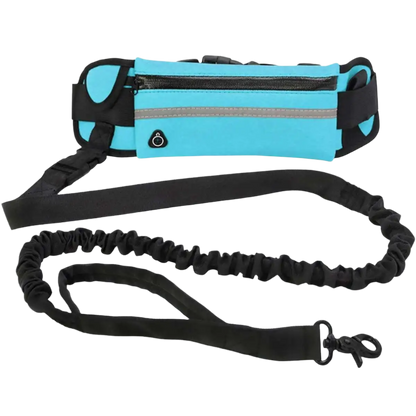 Hands-Free Dog Running Leash with Adjustable Waist Bag – Reflective & Shock-Absorbing Design - Ravar