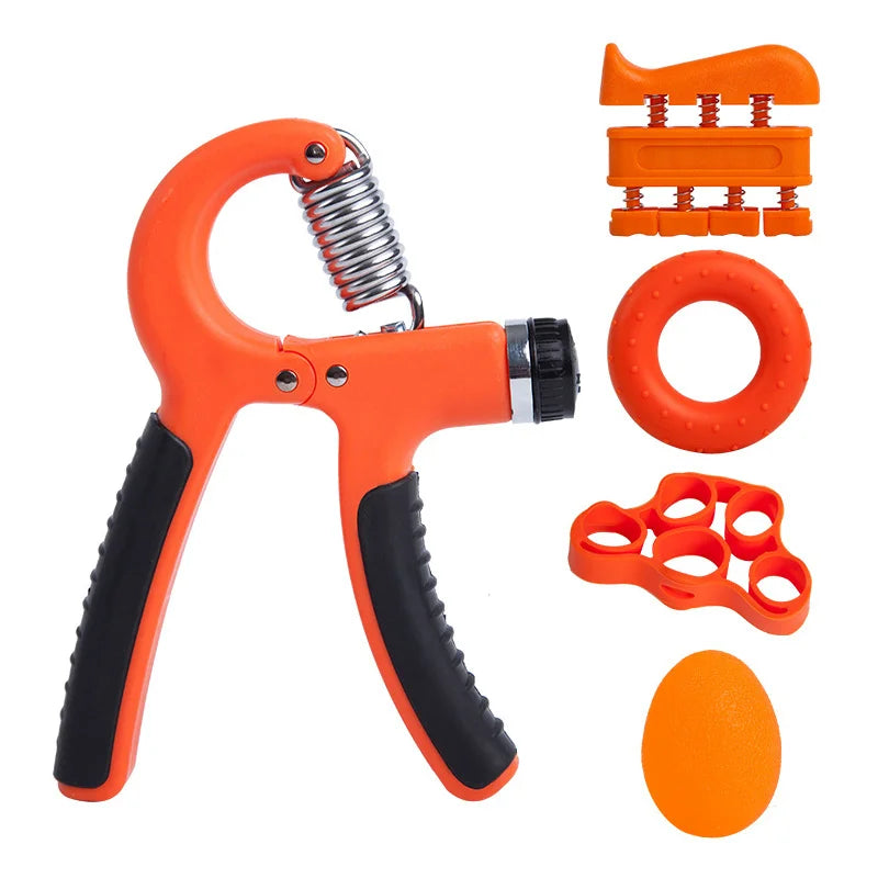 5-Piece Adjustable Hand Grip Strengthener Set for All Fitness Levels - Ravar
