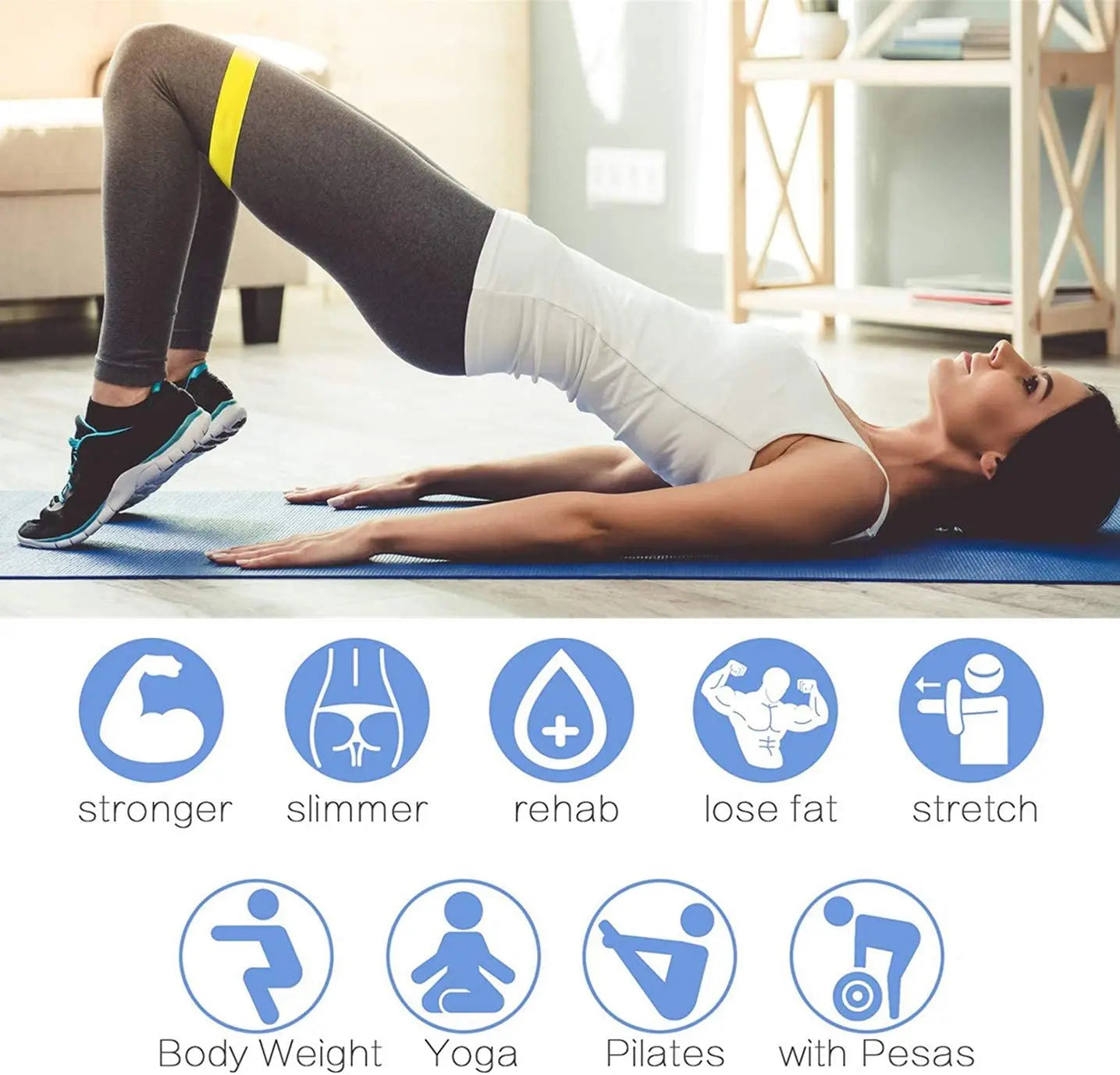 1 to 5 Piece Resistance Bands Set – Versatile Fitness Bands for Strength & Flexibility - Ravar