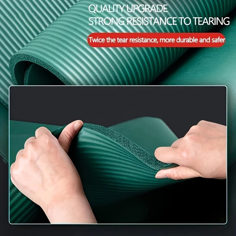 15/20mm Thick NBR Yoga Mat Moisture-proof Outdoor Non-Slip Durable Camping Picnic Mat 200x80cm Exercise Gym Fitness Workout - Ravar