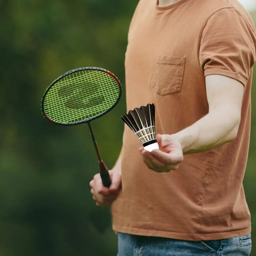 Duck Feather Badminton Shuttlecocks – Durable, High-Speed Birdies for Training & Competitive Play (3/6/12 Pack) - Ravar