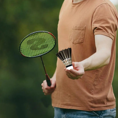 Duck Feather Badminton Shuttlecocks – Durable, High-Speed Birdies for Training & Competitive Play (3/6/12 Pack) - Ravar