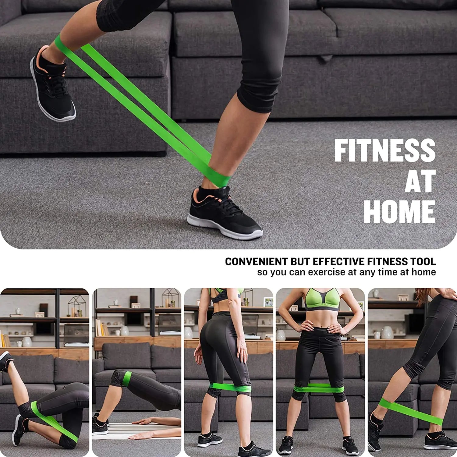 1 to 5 Piece Resistance Bands Set – Versatile Fitness Bands for Strength & Flexibility - Ravar