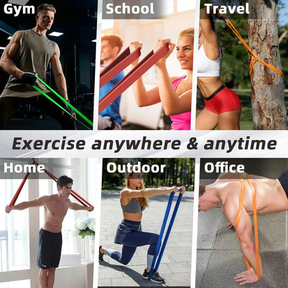 Latex Resistance Bands Pull Up Gym Home Fitness Rubber Expander Loop Strength Assist Workout Training Equipment - Ravar