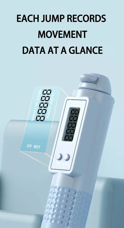 Weight Loss Jump Rope Intelligent Counting Crossfit Adjustable Cordless Skipping Rope Fitness Non-slip Handle Jump Professional - Ravar