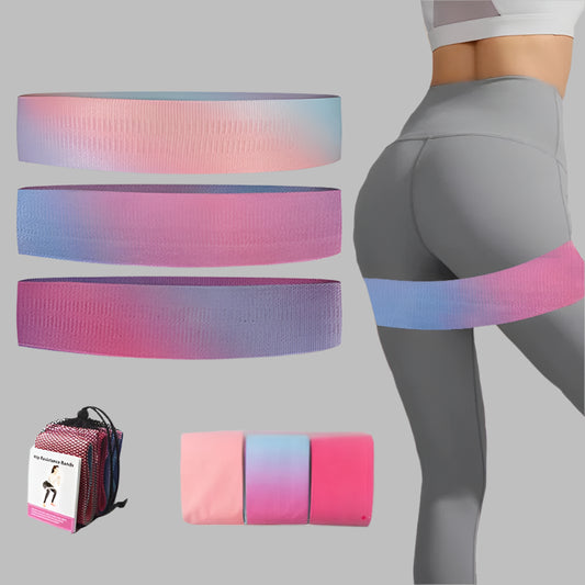 1 to 3-Pack Fabric Resistance Bands – Glute, Leg & Squat Training - Ravar