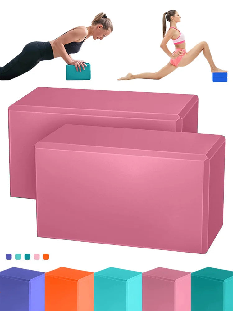 High Density Yoga Foam Blocks Non-slip Solid Color Yoga Balance Fitness Dance Supplies For Yoga Pilates And Meditation - Ravar