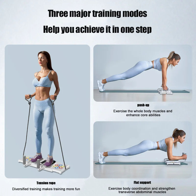 All-in-One Push-Up Trainer Board – Full Body Home Gym Set - Ravar