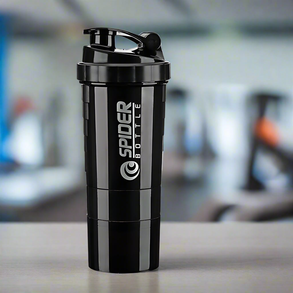 3-Layer Shaker Protein Bottle – The Ultimate Mixing Companion for Your Fitness Journey - Ravar