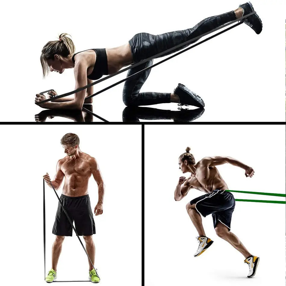 Latex Resistance Bands Pull Up Gym Home Fitness Rubber Expander Loop Strength Assist Workout Training Equipment - Ravar