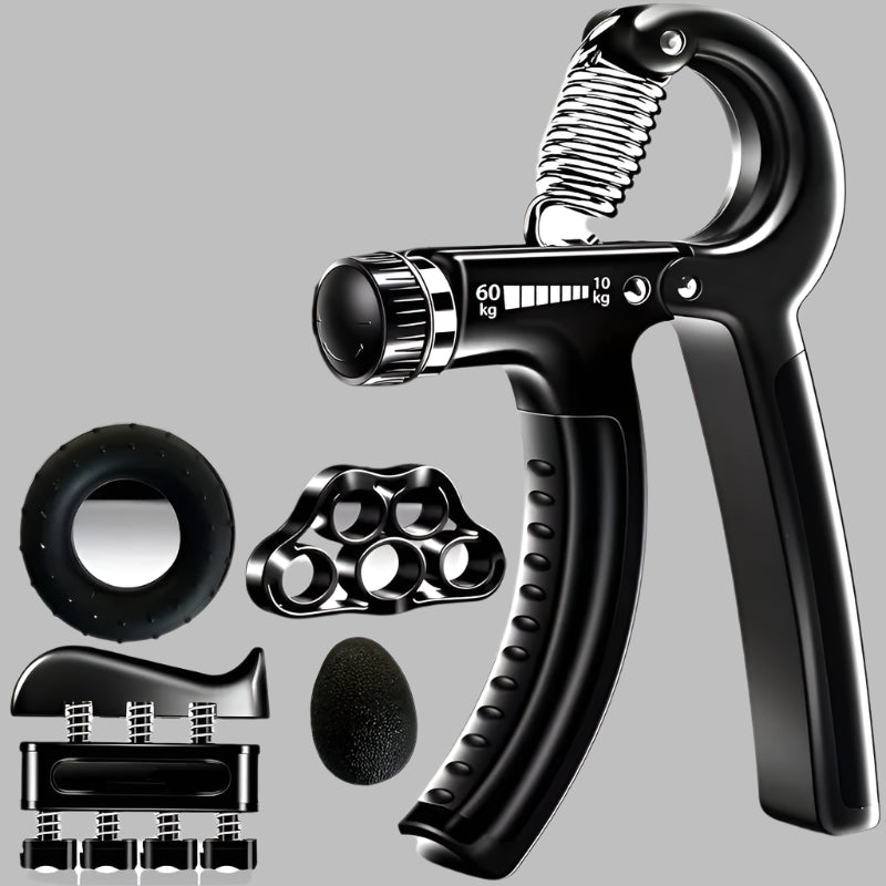 5-Piece Adjustable Hand Grip Strengthener Set for All Fitness Levels - Ravar