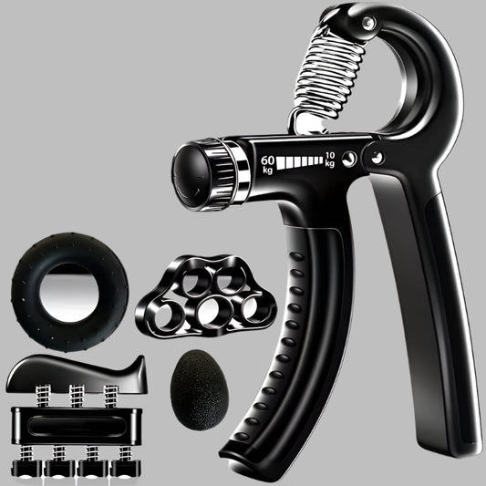 5-Piece Adjustable Hand Grip Strengthener Set for All Fitness Levels - Ravar