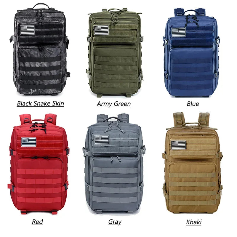 Tactical Backpacks Outdoor 45L Large Capacity - Ravar