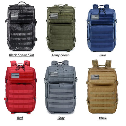 Tactical Backpacks Outdoor 45L Large Capacity - Ravar