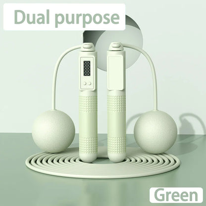 Weight Loss Jump Rope Intelligent Counting Crossfit Adjustable Cordless Skipping Rope Fitness Non-slip Handle Jump Professional - Ravar