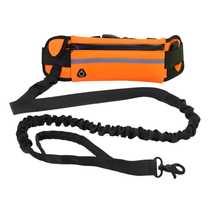 Hands-Free Dog Running Leash with Adjustable Waist Bag – Reflective & Shock-Absorbing Design - Ravar