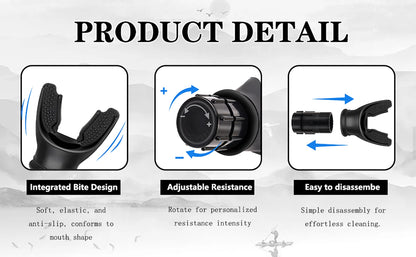 Adjustable Lung Trainer for Breathing & Respiratory Fitness – Increases Lung Capacity & Stamina - Ravar