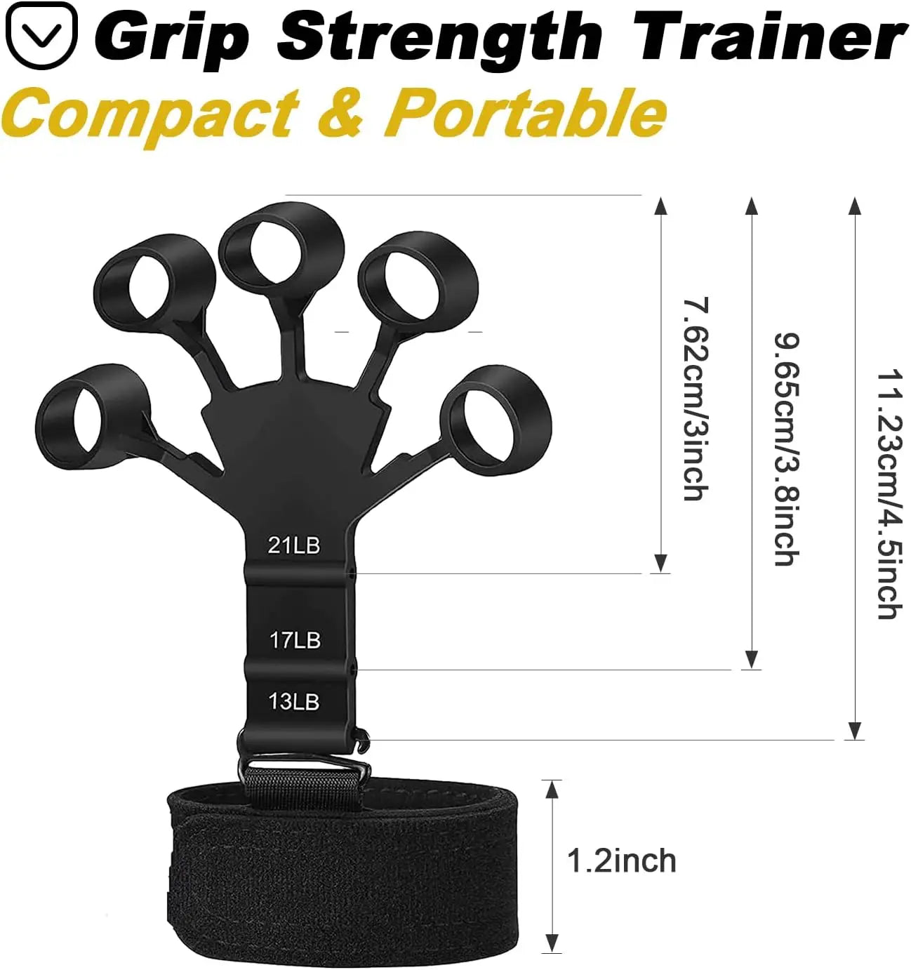 Grip Strength Trainer – Finger & Hand Exerciser for Strength & Flexibility - Ravar