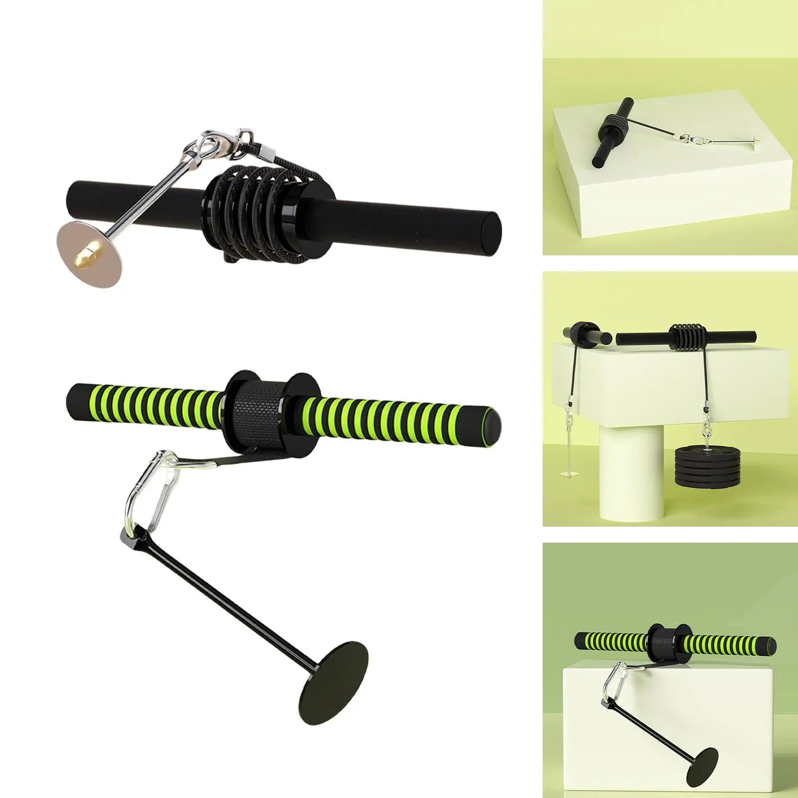 Durable Forearm Roller Trainer Excerciser Exerciser Arm Workout Strength Training Fitness Home - Ravar