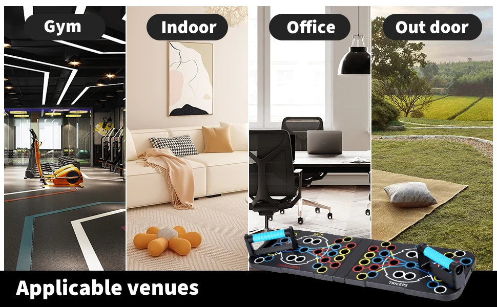 Multi-Function Push-Up Board – Home Gym Push-Up Bar System for Strength Training - Ravar