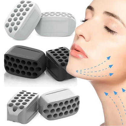 Silicone Jaw Exerciser Facial Toner & Jawline Fitness Ball Neck Toning Equipment Facial Beauty Tool Double Chin Exerciser - Ravar