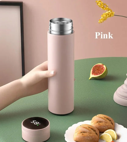 500ml Stainless Steel Insulated Water Bottle – Leak-Proof, Temp Display, 24hr Hot/Cold - Ravar