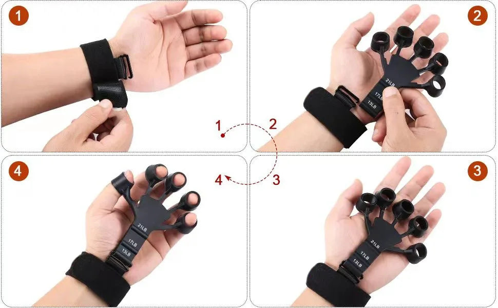 Grip Strength Trainer – Finger & Hand Exerciser for Strength & Flexibility - Ravar