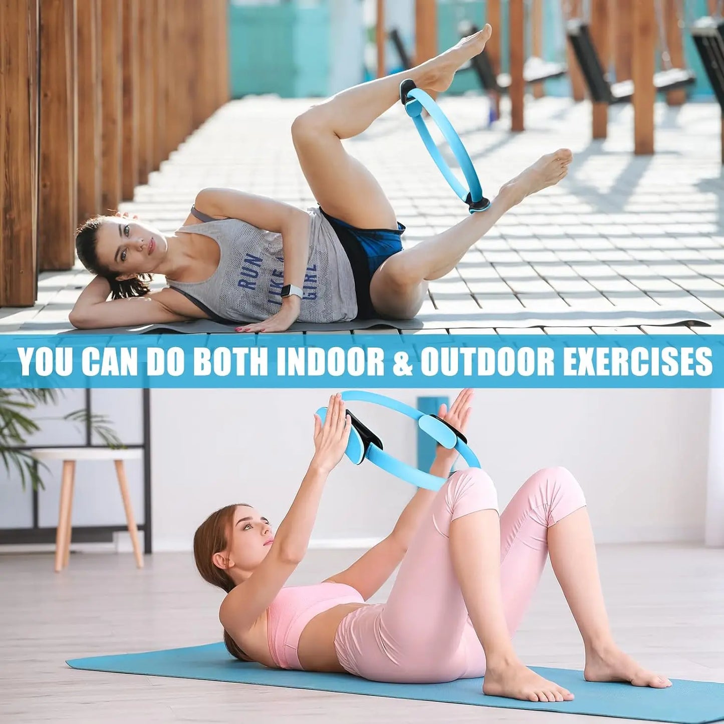 Yoga & Pilates Fitness Ring – Strengthen, Tone & Improve Flexibility - Ravar