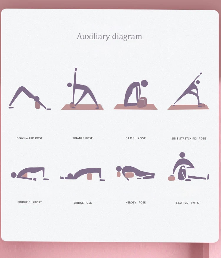 High Density Yoga Foam Blocks Non-slip Solid Color Yoga Balance Fitness Dance Supplies For Yoga Pilates And Meditation - Ravar