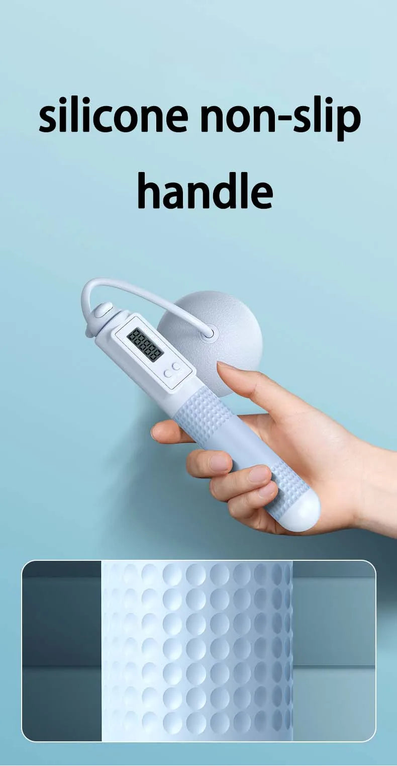 Weight Loss Jump Rope Intelligent Counting Crossfit Adjustable Cordless Skipping Rope Fitness Non-slip Handle Jump Professional - Ravar