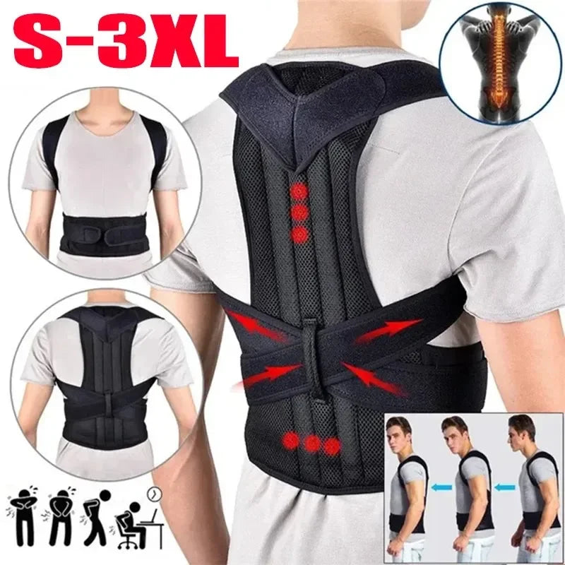 Adjustable Posture Corrector – Back & Shoulder Support for Men and Women - Ravar