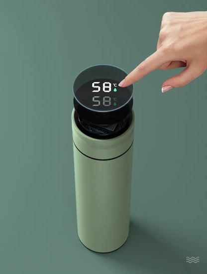 500ml Stainless Steel Insulated Water Bottle – Leak-Proof, Temp Display, 24hr Hot/Cold - Ravar