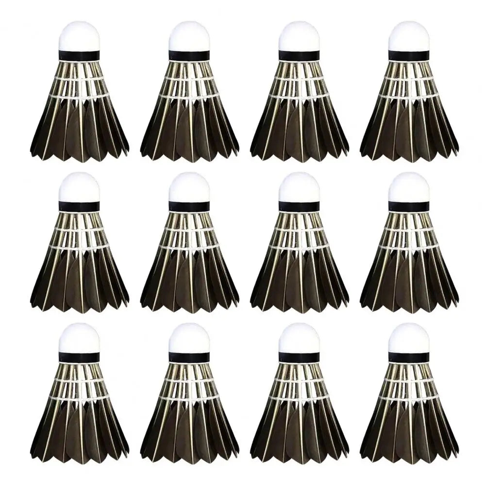 Duck Feather Badminton Shuttlecocks – Durable, High-Speed Birdies for Training & Competitive Play (3/6/12 Pack) - Ravar