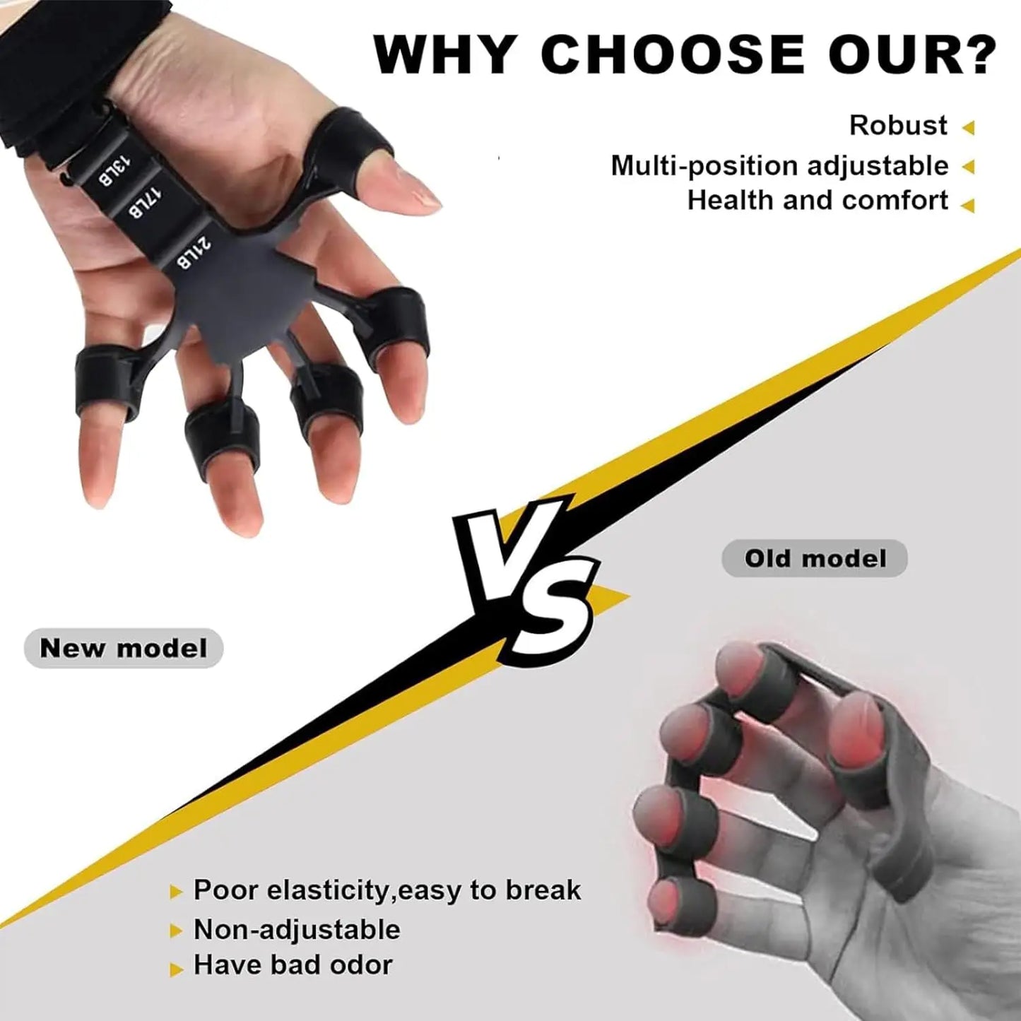 Grip Strength Trainer – Finger & Hand Exerciser for Strength & Flexibility - Ravar