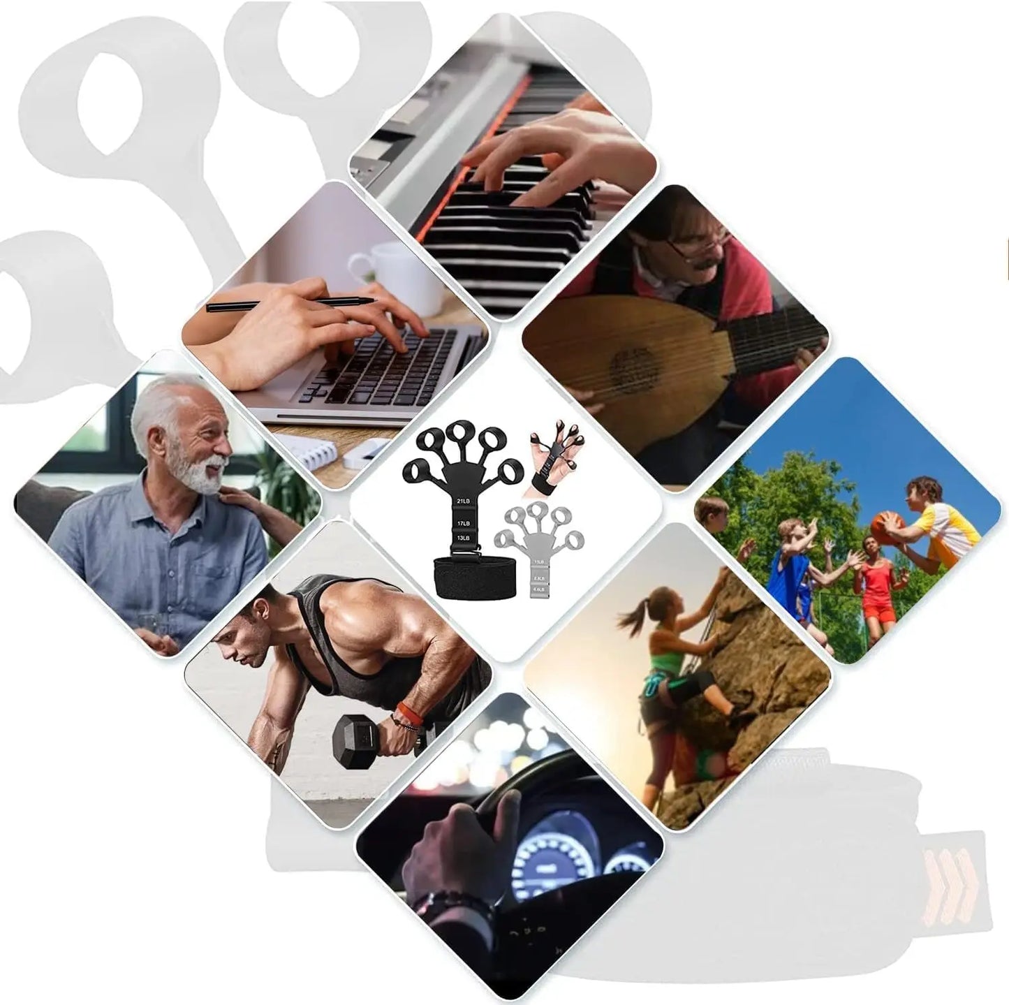 Grip Strength Trainer – Finger & Hand Exerciser for Strength & Flexibility - Ravar