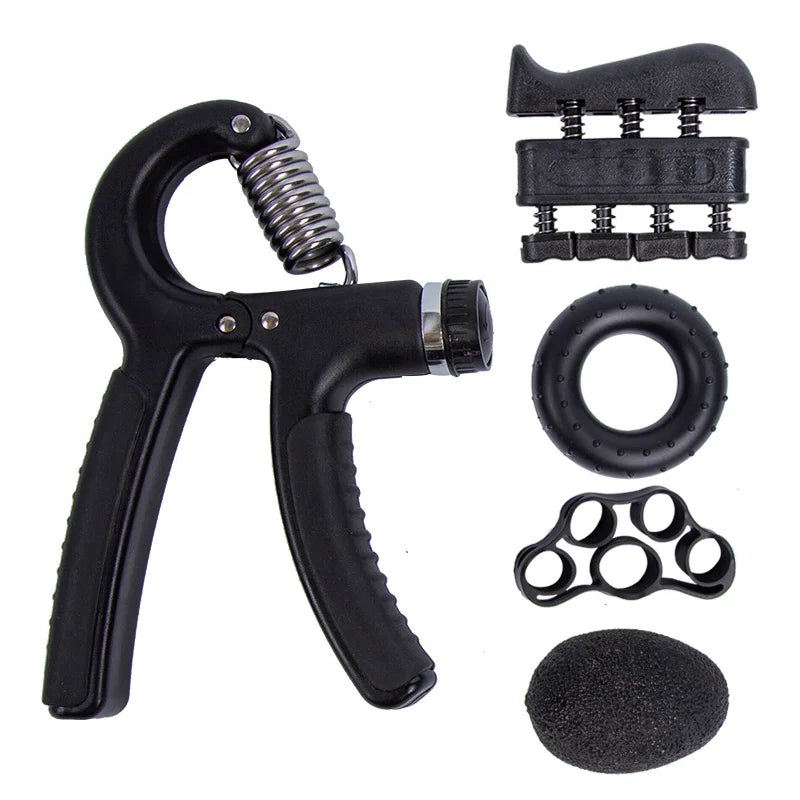 5-Piece Adjustable Hand Grip Strengthener Set for All Fitness Levels - Ravar